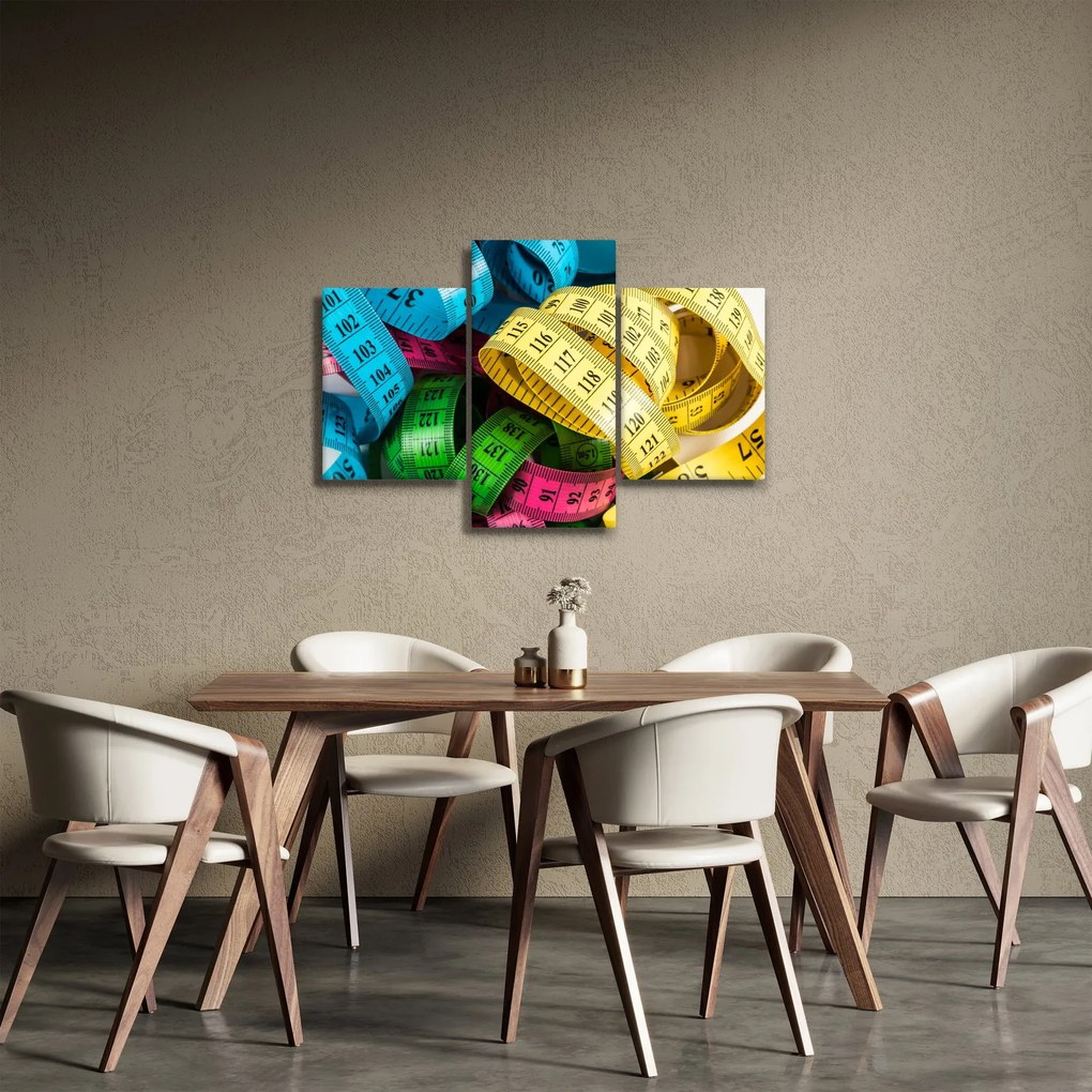 Tablou cu metri colorați (90x60 cm)