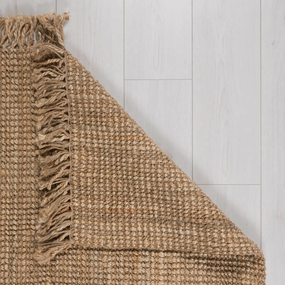 Covor în culoare naturală din iută 300x400 cm Jute Boucle – Flair Rugs
