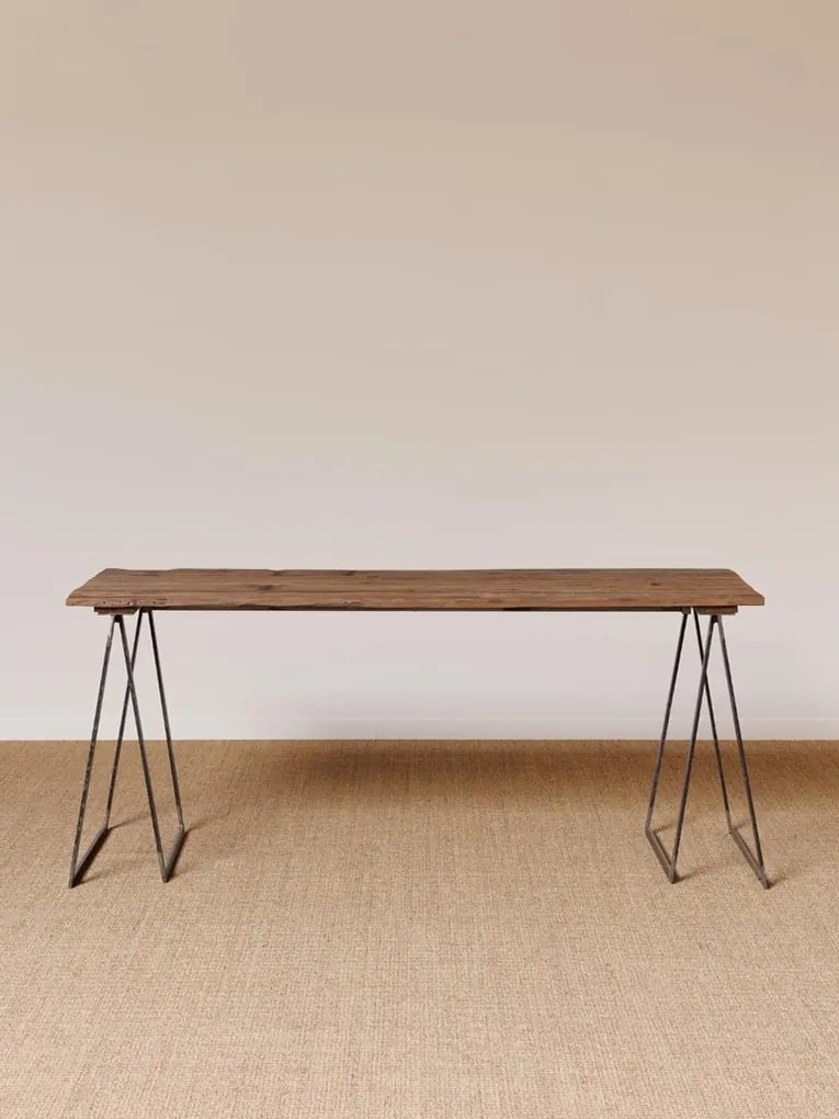 Masa dining, din lemn reciclat, cu aspect vintage, Sutton