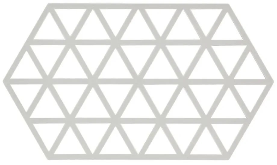 Suport din silicon pentru oale fierbinți Zone Triangles, gri deschis