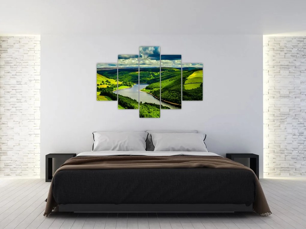 Tablou - Peisaj verde (150x105 cm)