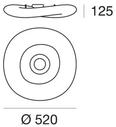 Plafonieră LED dimabilă Linea Light 8006 MR. MAGOO LED/23W/230V