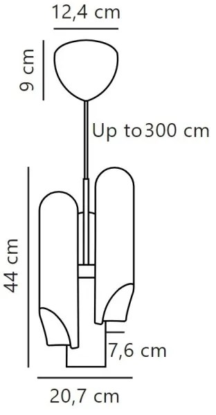 Lustră pe cablu DFTP by Nordlux ROCHELLE 3xGU10/15W/230V