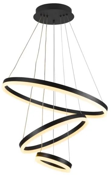 Lustră LED dimabilă pe cablu LED/85W/230V 3000-6500K + telecomandă