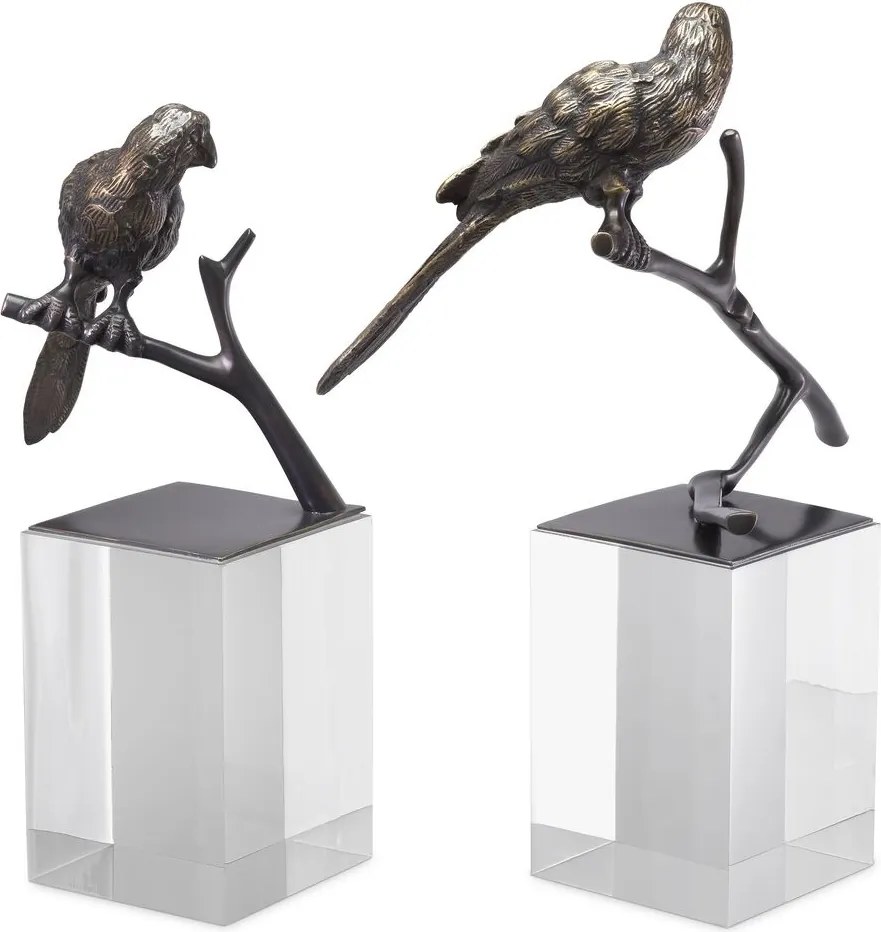 Set de 2 obiecte decorative LUX Morgana, bronz 114143 HZ