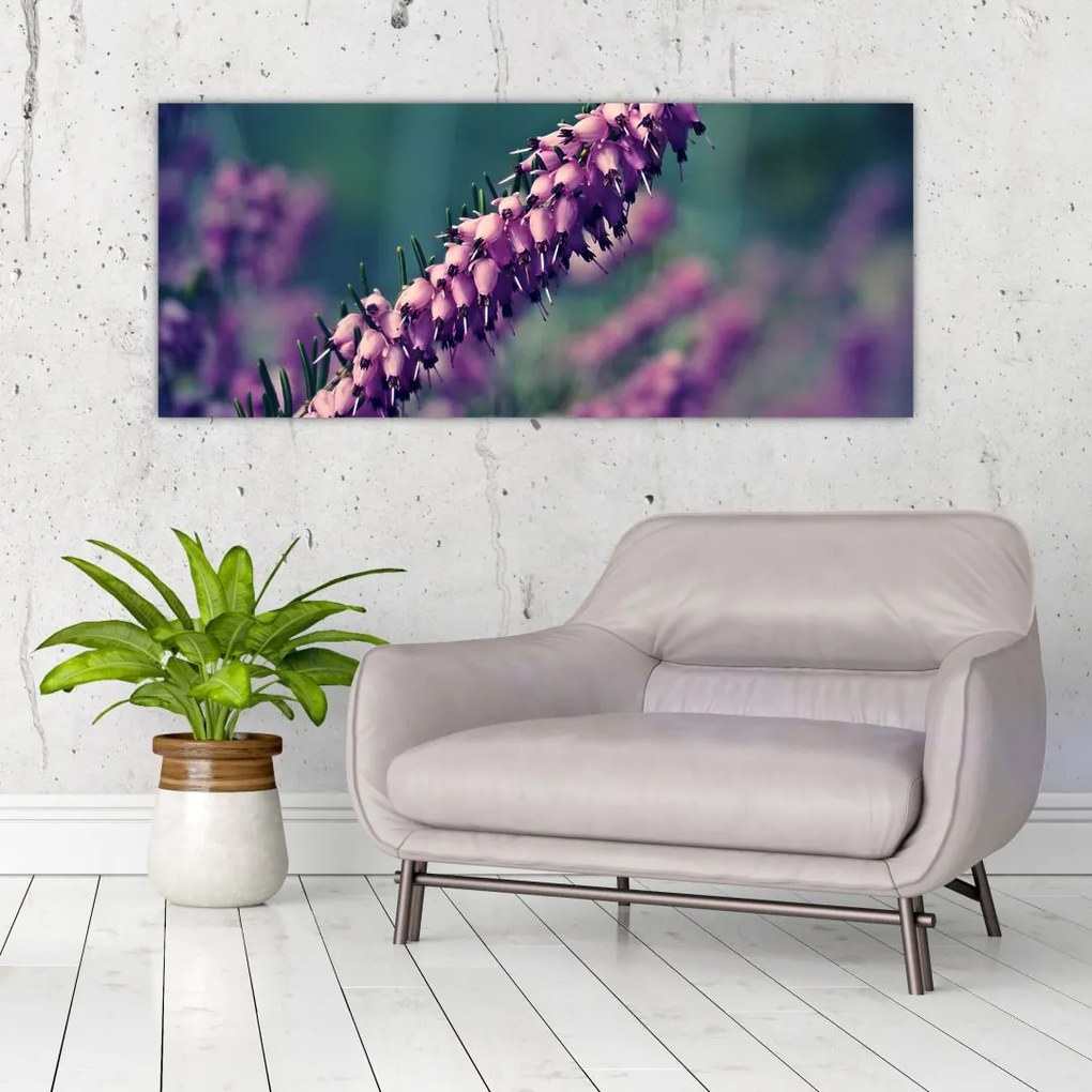 Tablou cu floare violetă (120x50 cm), în 40 de alte dimensiuni noi