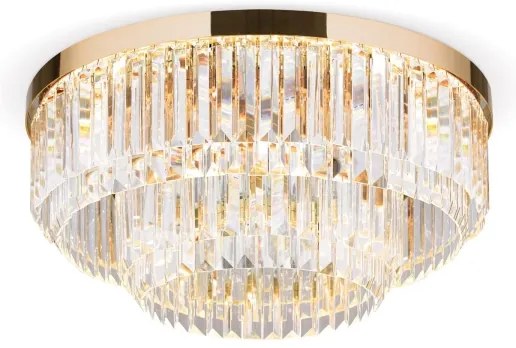 Plafonieră LED de cristal dimabilă Orion PRISM LED/80W/230V d. 55 cm 24K auriu