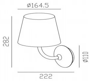 Gardino LX1791 - Lampă LED de perete exterior VIOLA LED/7W/230V IP65