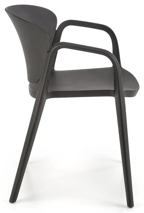 Scaun de bucaterie Layne, negru