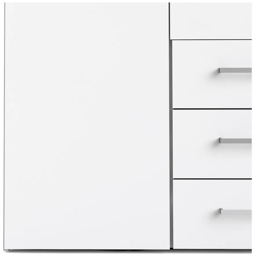 Șifonier alb 154x200 cm Space – Tvilum