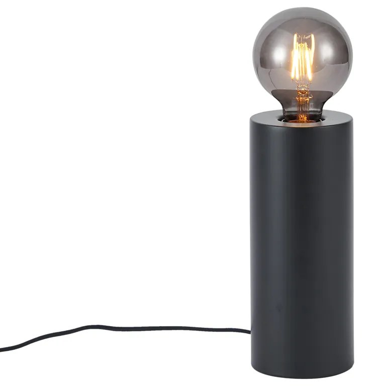 Lampă de masă modernă neagră 24cm - Cylinder