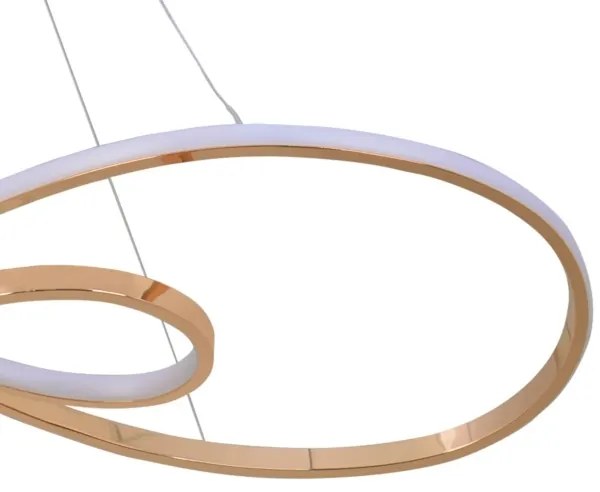 Lustră LED pe cablu ZUMBA LED/50W/230V auriu