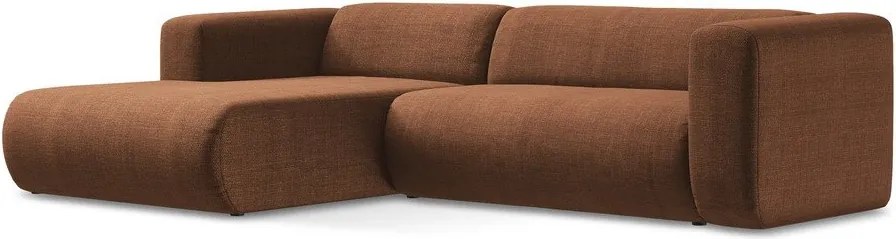 Colțar teracotă (cu colț pe partea stângă/cu șezlong) Ekahi – Makamii