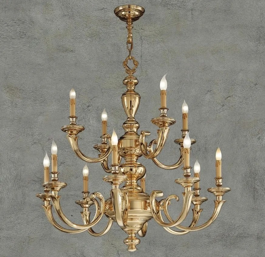 Candelabru XL cu 12 brate LUX realizat manual Amos
