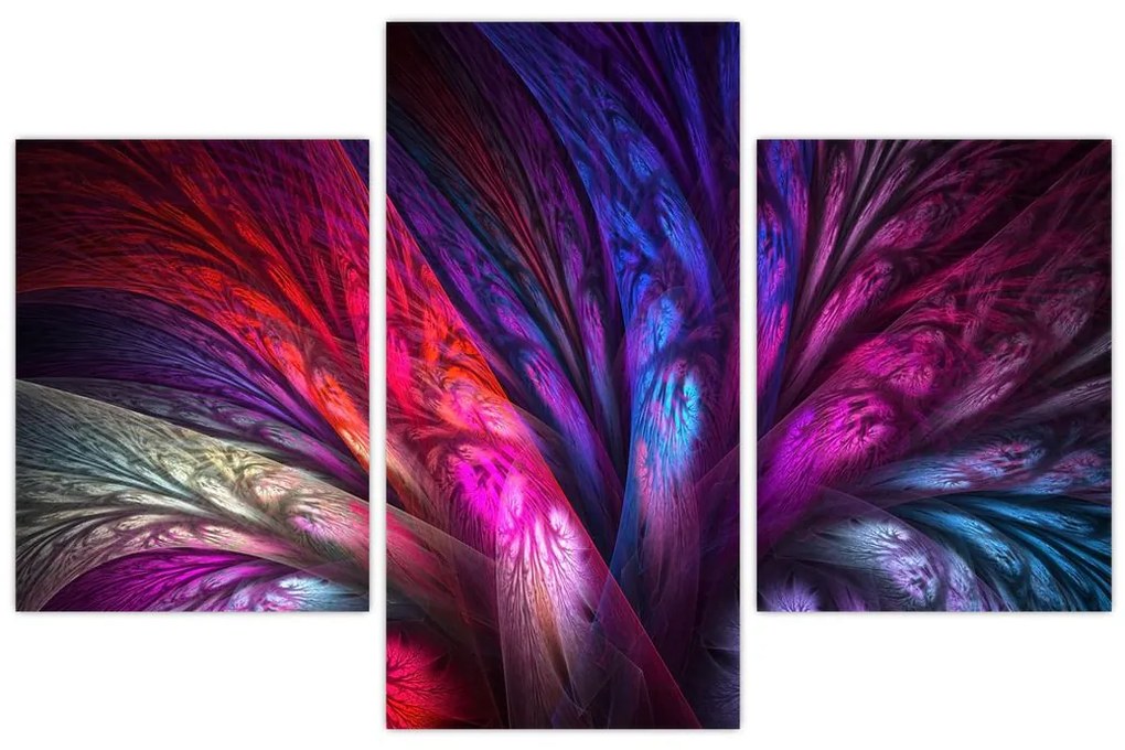 Tabloul abstract cu copacul (90x60 cm)