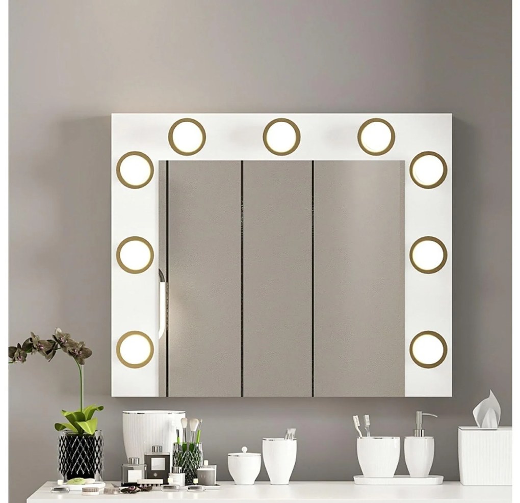 Oglindă cosmetică Kanabo (alb) . 1094095