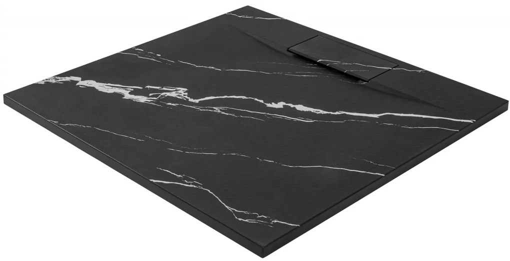 Cadita de dus Bazalt Carrara neagra 90x90