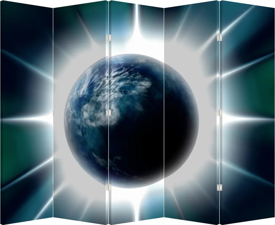 Paravan - Planeta iluminată (210x170 cm)