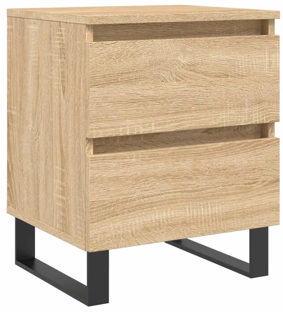 826898 vidaXL Noptieră, stejar sonoma, 40x35x50 cm, lemn compozit