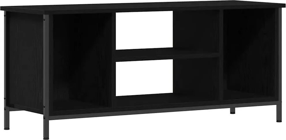 vidaXL Cabinet TV Stejar Negru 102 x 35 x 45 cm Lemn compozit