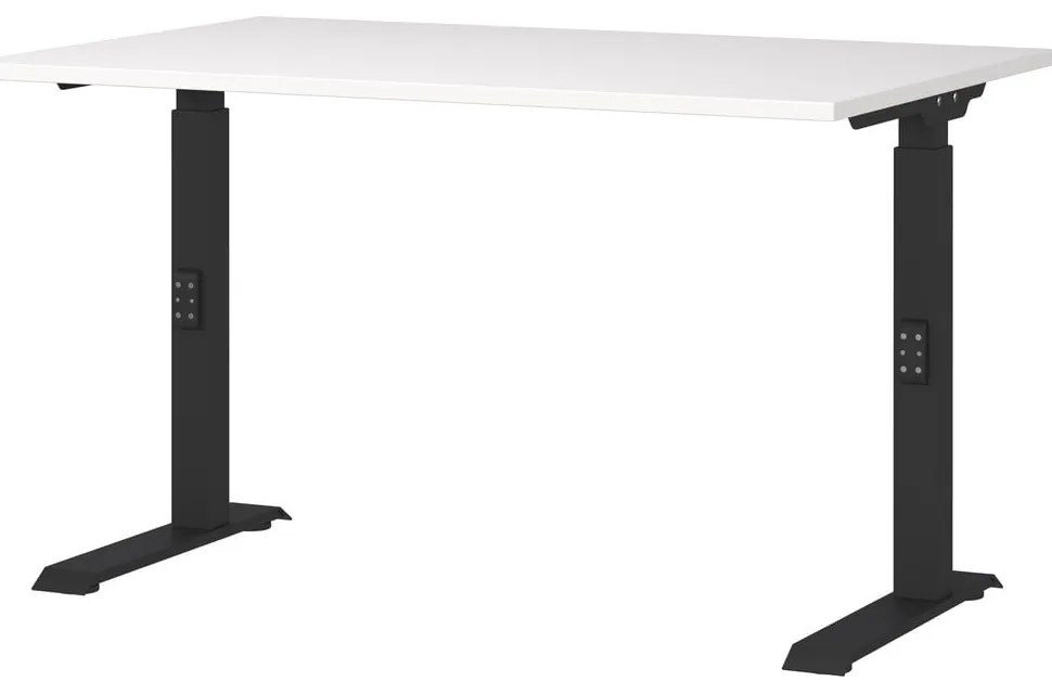 Birou cu blat alb cu înălțime ajustabilă 80x120 cm Downey – Germania