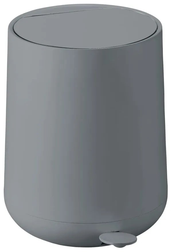 Coș de gunoi cu pedală Zone Nova, 5 l, gri