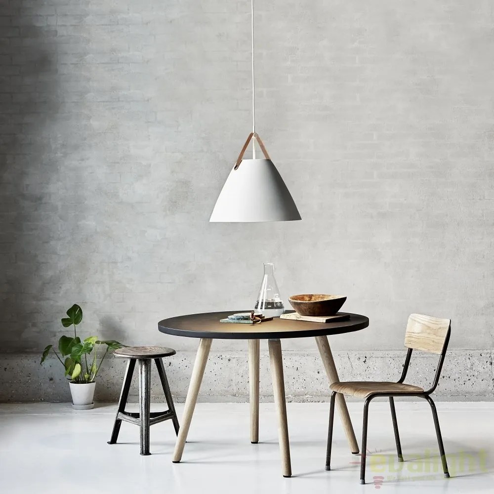 Lustra / Pendul design nordic Strap 48 alb 84353001 DFTP