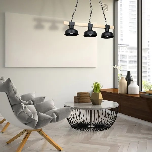 Lustră pe lanț FARO 3xE27/60W/230V