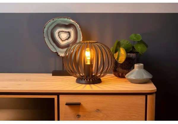 Lampă de masă Lucide 78574/25/30 MANUELA 1xE27/40W/230V negru