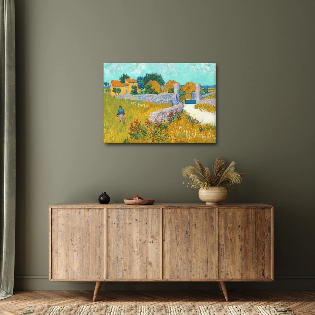 Tablou - Vincent van Gogh, Farmhouse in Provence, reproducere (70x50 cm)