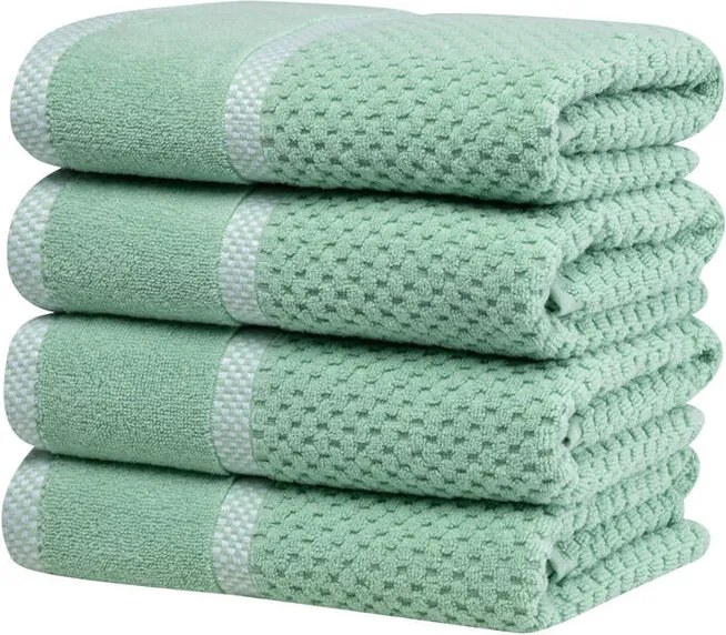 Set de prosoape din frotir MODENA verde 50 x 100 cm, 4 buc