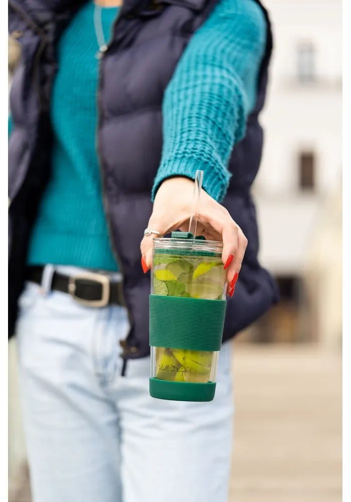 Cană termos verde 600 ml Fuori – Vialli Design