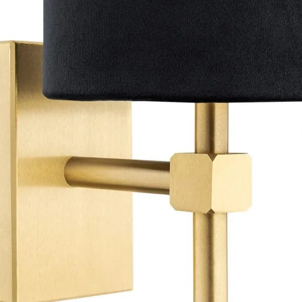 Lampă de perete ABRUZZO 1xE14/7W/230V alamă/neagră Argon 8035