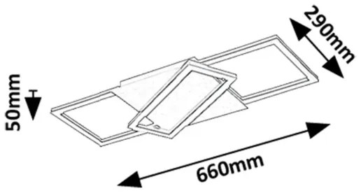 Rabalux 71391 - Plafonieră LED dimabilă KITLEE LED/40W/230V 3000-6500K + telecomandă