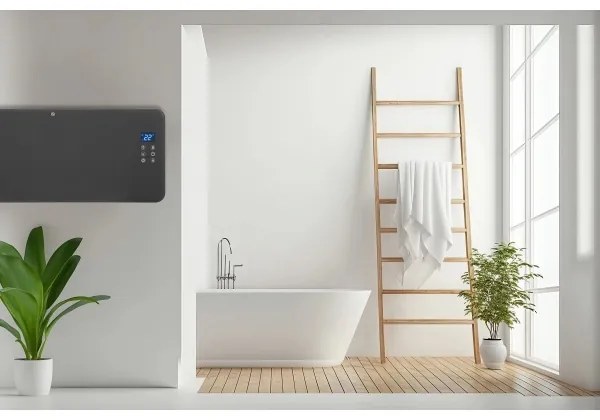 Concept KS4100 - Convector/încălzitor electric inteligent, 1000/2000 W, Wi‑Fi, IP24, gri