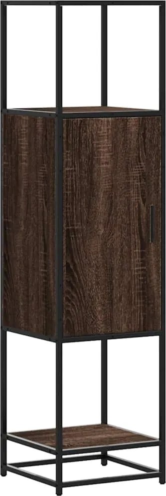 vidaXL Dulapuru stejar maro 35,5x35x139 cm lemn și metal prelucrat