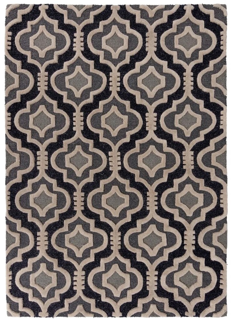 Covor Amira Grey, Flair Rugs, 120 x 170 cm, bumbac, gri