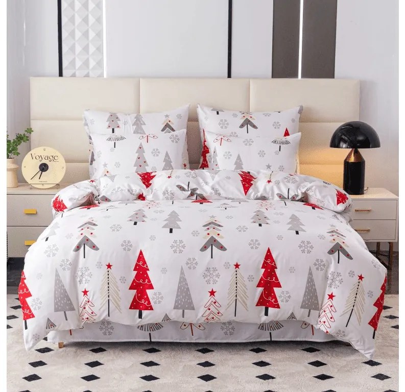 Lenjerie de pat din microfibra flanel JINGLE alb Dimensiune lenjerie de pat: 70 x 90 cm | 140 x 220 cm