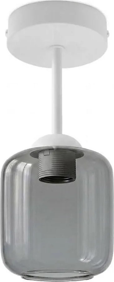 BRILAGI - LED plafonieră aplicată R GLASS 1xE27/60W/230V Ø 14 cm alb/gri fumuriu