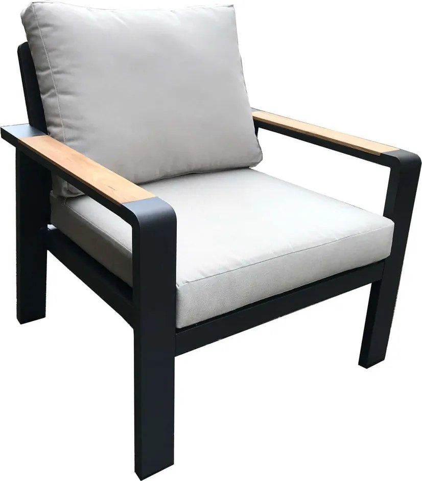 Set mobilier de grădină gri din aluminiu pentru 5 persoane Rotterdam – Rojaplast