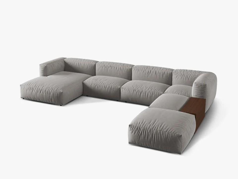 Coltar modular Martina stofa Boston L406 cm + masuta de cafea