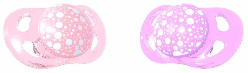 Twistshake set de suzete din 2 piese 0-6 m, roz șiviolet