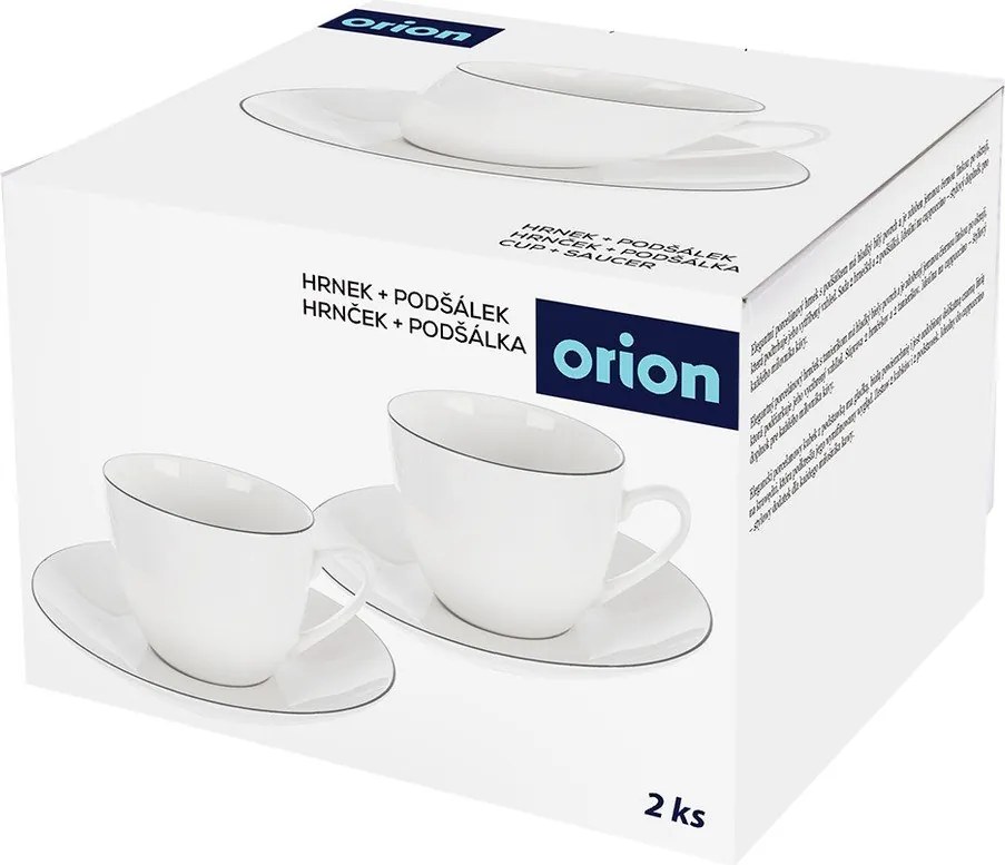 Ceașcă albă pentru cappuccino din porțelan 210 ml Decora – Orion