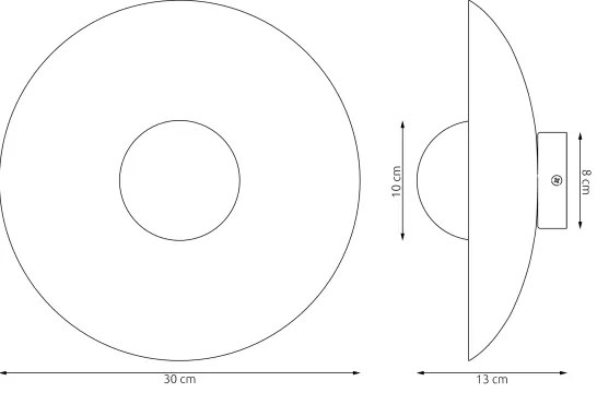 Aplica de perete VIBEZ 1xG9/8W/230V neagră