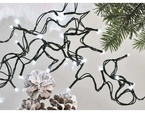 Instalație LED de Crăciun de exterior 80xLED/13m IP44 alb rece