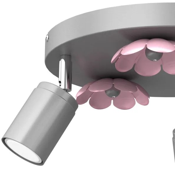 Spot FLOWER 3xGU10/8W/230V crom mat