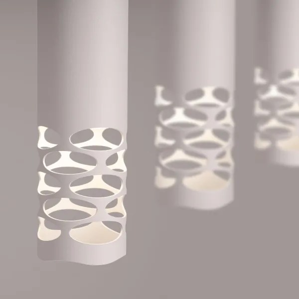 Lustră pe cablu Sollux SL.1693 LIRO 3xGU10/10W/230V alb