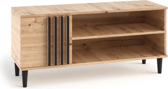 Comodă TV LIVIA 08 – 120x40x54 cm – Stejar Artisan