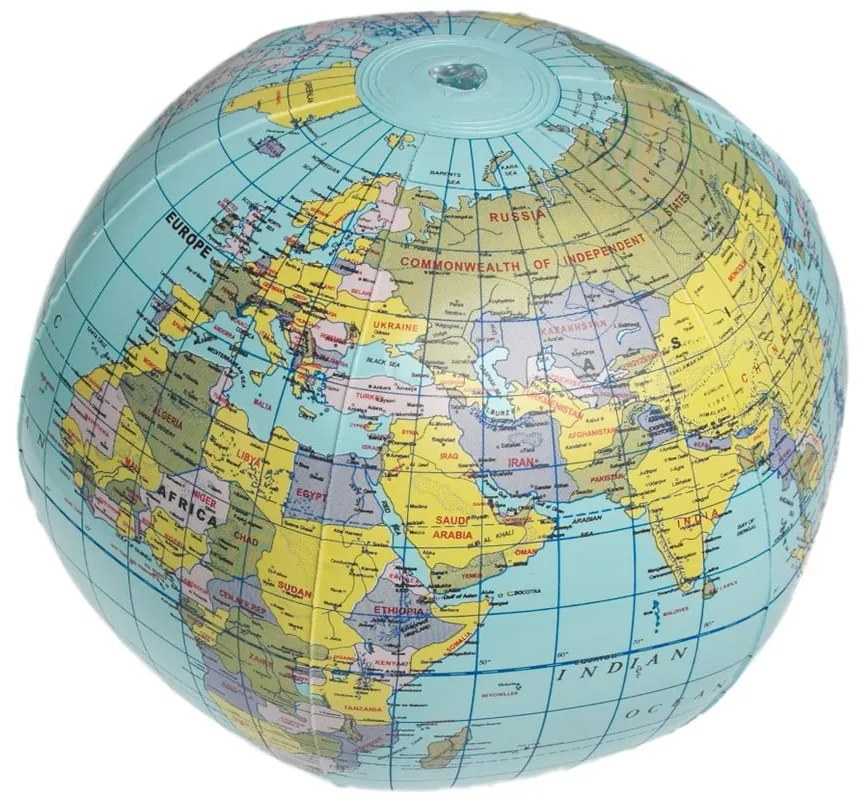 Glob gonflabil Rex London World Map