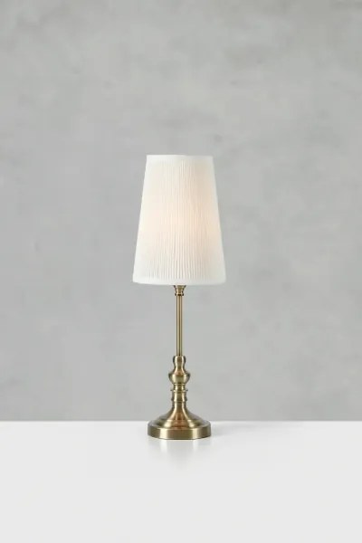 Markslöjd 108969 - Lampă de masă NOBLE 1xE14/40W/230V 56 cm albă/alamă